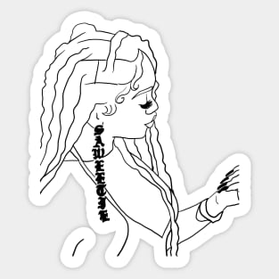 Sweet thang outline Sticker